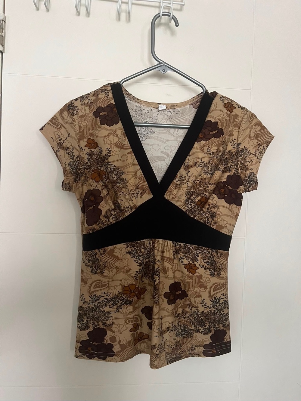 Y2K V-Neck babydoll top
